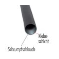 Eneroid Klebe-Schrumpfschlauch 2,4 mm, 3 : 1, 1 m, schwarz