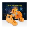 DFITO 1 Ton Pull Capacity Stainless Steel Push Trolley Beam Girder Precision Tool