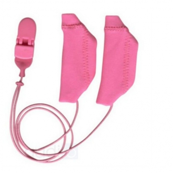 Duo-Schutzhülle EarGear für Cochlea-Implantate mit Kabel, rosa