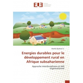 More about Energies durables pour le développement rural en Afrique subsaharienne