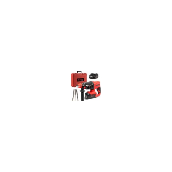 GOPLUS 3-in-1 Schlagbohrmaschine im Koffer, Bohrmaschine, Bohrhammer, mit 3 Bohrern, mit Schnellspannbohrfutter & 360° verstellb