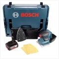 Bosch GSS 18V-10 Akku Schwingschleifer 18V + 1x Akku 5,0Ah + L-Boxx - ohne Ladegerät