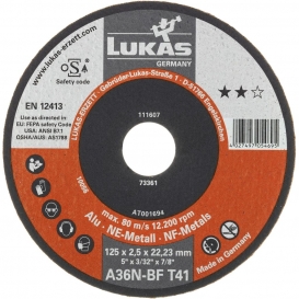 More about LUKAS 50x Trennscheibe T41 für Alu 115x1 mm gerade | für Winkelschleifer | A60N-BF