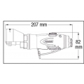 Hazet Druckluft Pneumatik Trennschleifer für Trennscheiben inkl. 1 Trennscheibe 9033-10