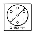 2x Makita Schleifteller Weich für Exzenterschleifer / Schleifmaschine 150 mm M8 ( 196684-1 )