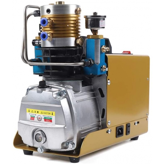 1,8 kW Hochdruck Luft Kompressor Luftkompressorpumpe Öl-Wasser-Abscheider PCP Inflator für 0-12L Aufblasflasche 300Bar 4500PSI