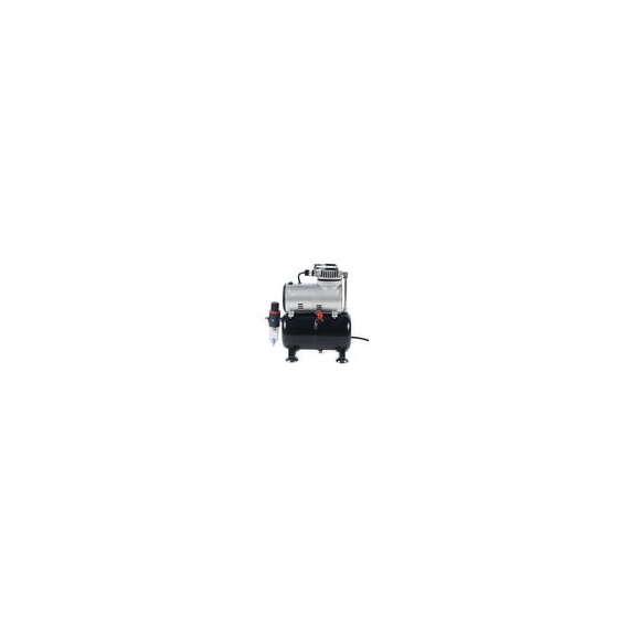 1/5PS Airbrush Kompressor Doppelpistole Airbrushkompressor Luftpumpe Druckluft 3L Luftkompressor Manometer 110W