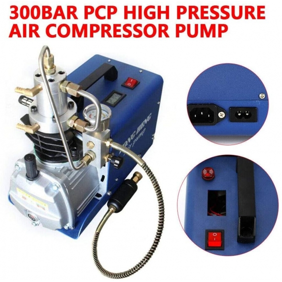 Hochdruckluftpumpe Elektrische PCP Kompressor Hochdruck Luftkompressor Pumpe 1800W 220V 300Bar 30Mpa Kompressorpump Luftkompress