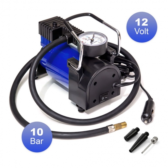 Auto Kompressor Pumpe mit 12 Volt, 10 bar, mit Manometer, Filmer für Amazon
