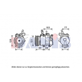 More about AKS DASIS Kompressor Klimaanlage für HYUNDAI i20 (PB PBT)