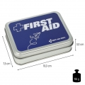 Erste Hilfe Set Metallbox Pflaster Kompass Feuerstarter Notfallpfeife Multitool