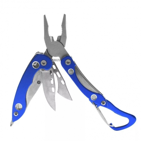 Mini Karabiner Multitool Clip Tool Taschenmesser Schlüsselanhänger mit Messer und Zange