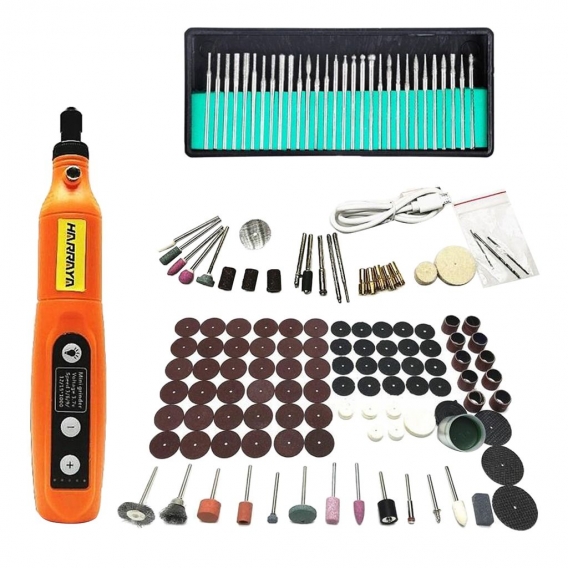 3,7 V Mini Grinder Kit Elektrische Bohren Polieren Rotary Tool Set USB Aufladbare Farbe 146PC