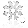 FNCF 18-in-1-Edelstahl-Schneeflocken-Multifunktionswerkzeug, Schneeflocken-Multifunktionswerkzeug (Silber)