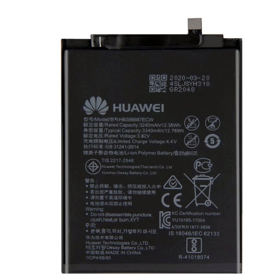 Huawei Akku HB356687ECW für Mate 10 Lite P30 Lite Nova 2 Plus 3340mAh Jahr 2020