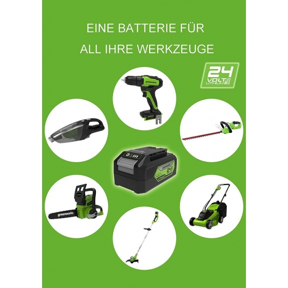 Greenworks 24V Starter Kit 4Ah Batterie und Ladegerät GSK24B4