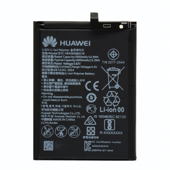 Original Huawei P20 Pro Mate 10 Pro Akku Batterie HB436486ECW 4000 mAh 3.82V