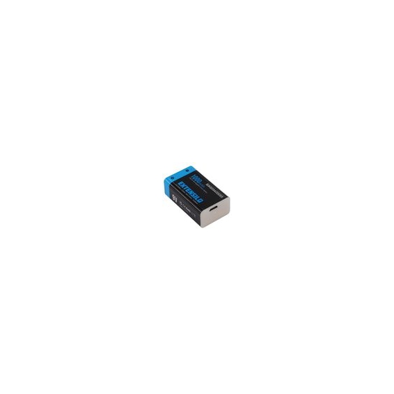EXTENSILO 5x 9V-Akku Block für diverse Geräte (1000mAh, 9V, Li-Ion), ready-to-use, mit Micro USB Buchse