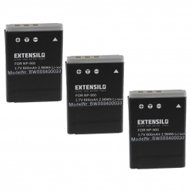 More about EXTENSILO 3x Akku kompatibel mit Jenoptik JD 10.0 Z3 SL Kamera (800mAh, 3,7V, Li-Ion)