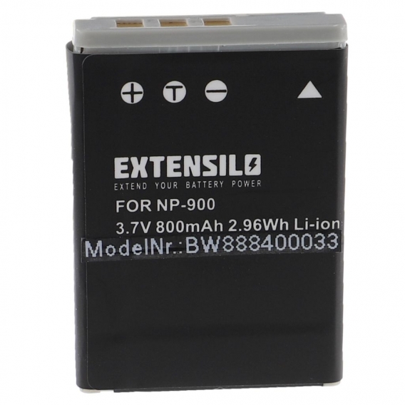 EXTENSILO 3x Akku kompatibel mit Jenoptik JD 10.0 Z3 SL Kamera (800mAh, 3,7V, Li-Ion)