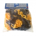 G. Plast Absperrkette Kunststoff - Pack- 5 m Länge - Ø 6 mm- verschiedene Farben Farbe:gelb/schwarz