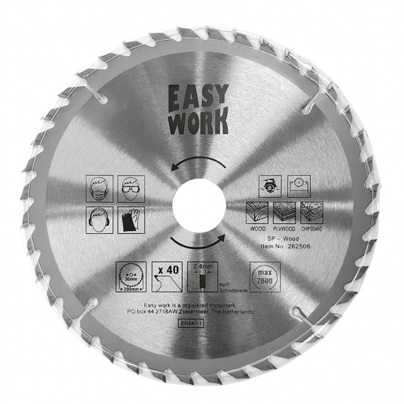 Easy Work 73634 Kreissägeblatt, Ø 350 mm, 24 Zähne, silber