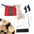 48 Zoll Handkettensäge Handseil-Kettensäge mit Tasche Klapptaschenkettensäge Outdoor Handsäge Astsäge Zugsäge Baumsäge für Holzs