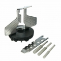 5-teiliges Set schwarz Kettenschärfe-Kit Kettensägen-Zahnschärfer-Sägekettenstangen-Schleifwerkzeug