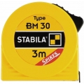 STABILA Taschenbandmaß BM 30, 2 m, mit Spikes-Haken - 16449