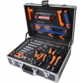 DEXTER - 130-teiliger Werkzeugkoffer - Werkzeugset - Werkzeugkoffe - Werkzeugkasten - mit Zangen, Schlüssel, Schraubendreher, Me