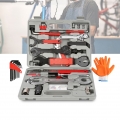 EINFEBEN Fahrrad Werkzeugkoffer, 48 TLG Fahrradwerkzeug Reparaturset, Multifunktionswerkzeug Set fuer die Reparatur von Reifen, 