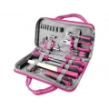 Werkzeug-Set, 39-tlg. pink mit Tasche, Extol Lady