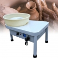 Keramikformmaschine Elektrische Töpferscheibe Keramikmaschine DIY Clay Werkzeug 25cm mit Fußpedal 250W 220V