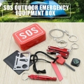 Miixia Survival Kit Überlebensset SOS Notfallset Combat Notfallbox Wasserdicht Outdoor