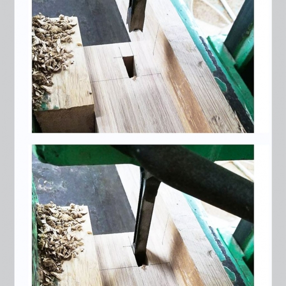 Drillpro 4 Stück Vierkantlochbohrer Holzbearbeitungsschnecken Stemmmeißel Set Kit 1/4 bis 1/2 Zoll Werkzeugset