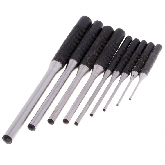 9x Gedore Splinttreiber Pin Punch Durchschlag Werkzeug Set mit Tasche für DIY Handwerk