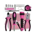 Frauen Werkzeugset Pink 23-tlg Werkzeugsatz Werkzeugetui Nylontasche in Rosa
