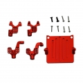 4-Pack RC Auto CNC Aluminium  Dämpfer Türme Montieren für Axial SCX24 90081 RC Auto Zubehör Farbe rot