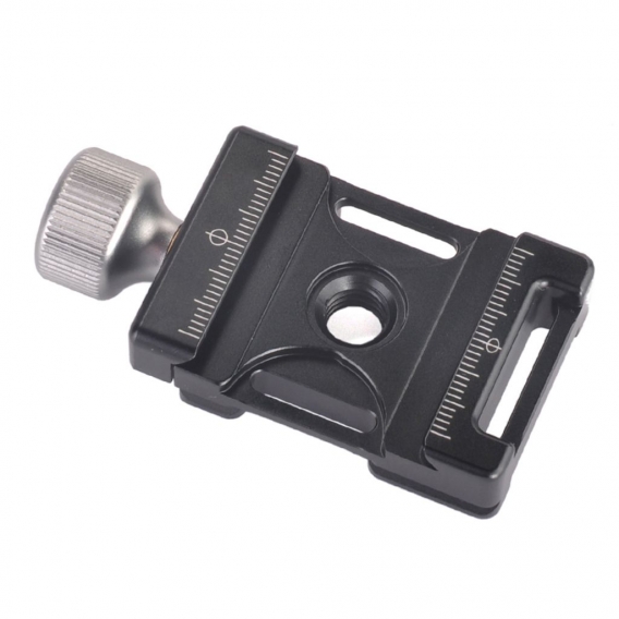 38mm Aluminium Schraubenknopf Mini Quick Release Clamp kompatibel mit Arca Swiss fuer 38mm QR-Platte
