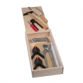 Werkzeug-Set, 16-teilig, in praktischer Holzbox, ideal im Hobbybereich oder für den Modellbau,  Germany