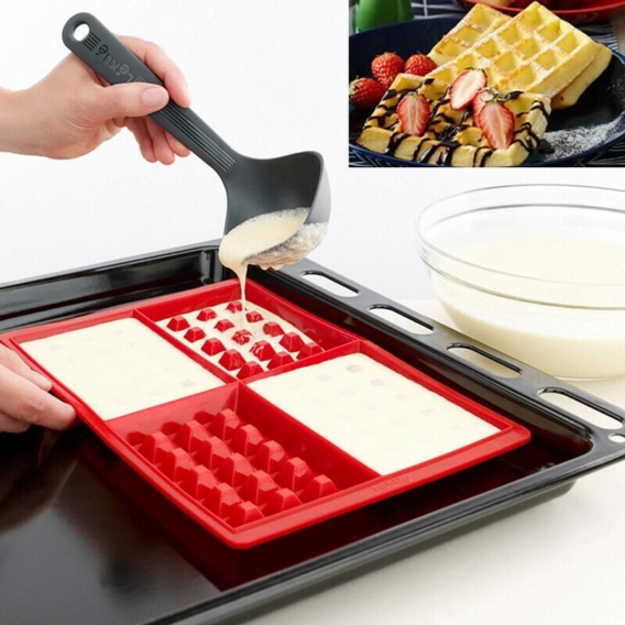 Silikon Waffle Kekse Kochen Küche Backen Werkzeug