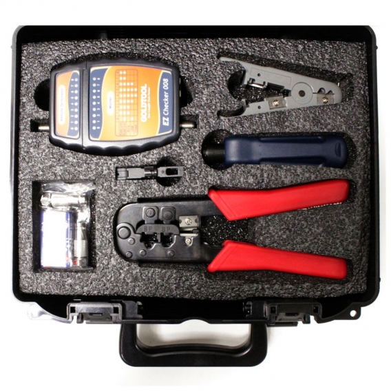 BeMatik - Box mit verschiedenen Werkzeugen von 35 Stück Modell TTK-638 für die Installation von Kabeln