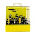 FAMAG 8-teiliges Kombi-Set Abrund 3109 - Bündigfräser 3101 HM-bestückt in Kunststoff-Box - 3109.908