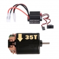 2Stücke 540 Brushed Motor 35T Brushed ESC für HSP Rc4wd Axial Scx10 Teile