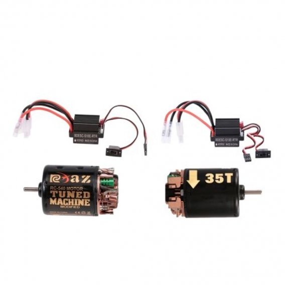 2Stücke 540 Brushed Motor 35T Brushed ESC für HSP Rc4wd Axial Scx10 Teile