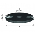 ENT 13951 Scheibennutmesser HW (HM), Durchmesser (A) 40 mm, B 3 mm, mit Senkbohrung