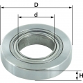 ENT 00152 Kugellager mit Ring D 32 mm, d 12,7 mm, H 5 mm