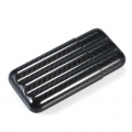 Black Carbon Fiber 3-Zigarre-Etui Leichter Zigarre-Aufbewahrungsschlauchhalter Reise-Zigarren-Humidor für bis zu 57 Zigarrenring
