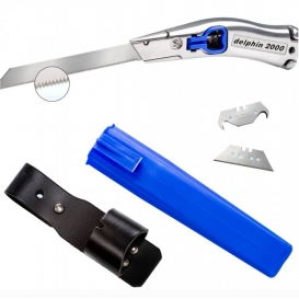 More about Delphin® 2000 ISO-Set - 6-teilig Dämmstoffmesser 100346 + Köcher blau