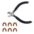 Bogenschießen Kupfer Schnalle Recurve Compound Bow String Nocking Points Zangen Set